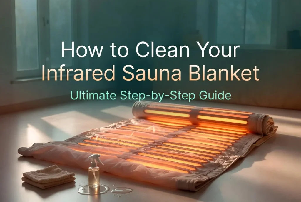 How to clean your infrared sauna blanket safely - ultimate step-by-step guide with glowing heaters and natural cleaning tools