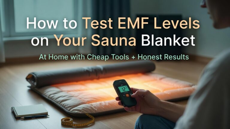 How to test EMF levels on your sauna blanket at home using an affordable EMF meter - step-by-step complete guide